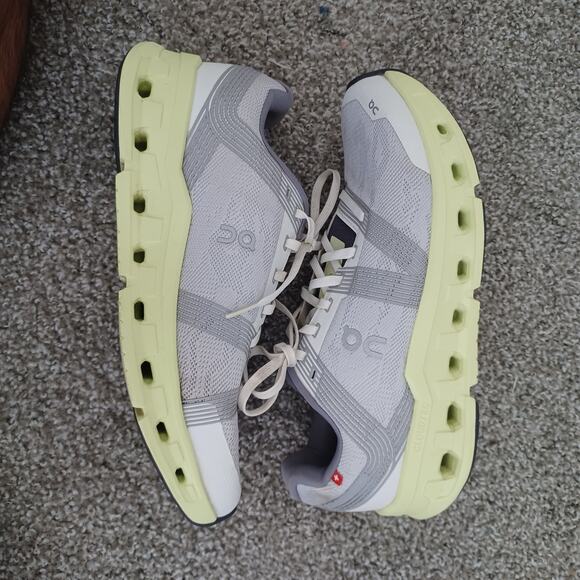 On Cloud Cloudrunner Women's Size 10.5 Frost Aloe Gray Lace Up Running Shoes - Picture 7 of 9